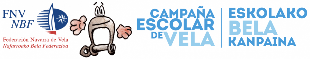 Campaña de Vela Escolar. Federación Navarra de Vela Logo